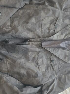 Kenneth Cole Reaction Men's Gray Camouflage Field Jacket